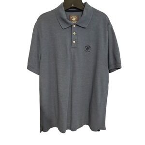 Beverly Hills Polo Club‎ Polo Shirt Top Men's Shirt Size Large Gray Medium FLAW